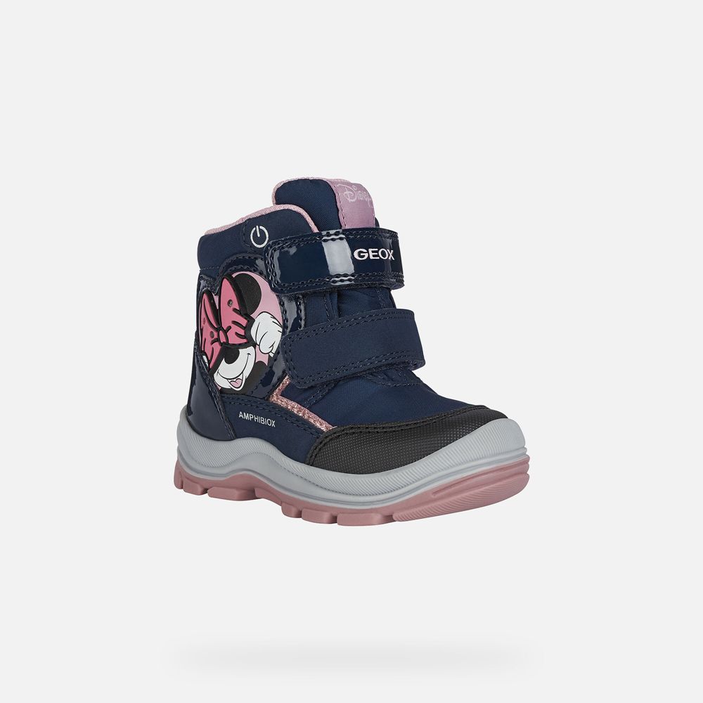 Geox Boots Navy Flanfil Abx Girl - Geox Baby Shoes - MTAZJI647